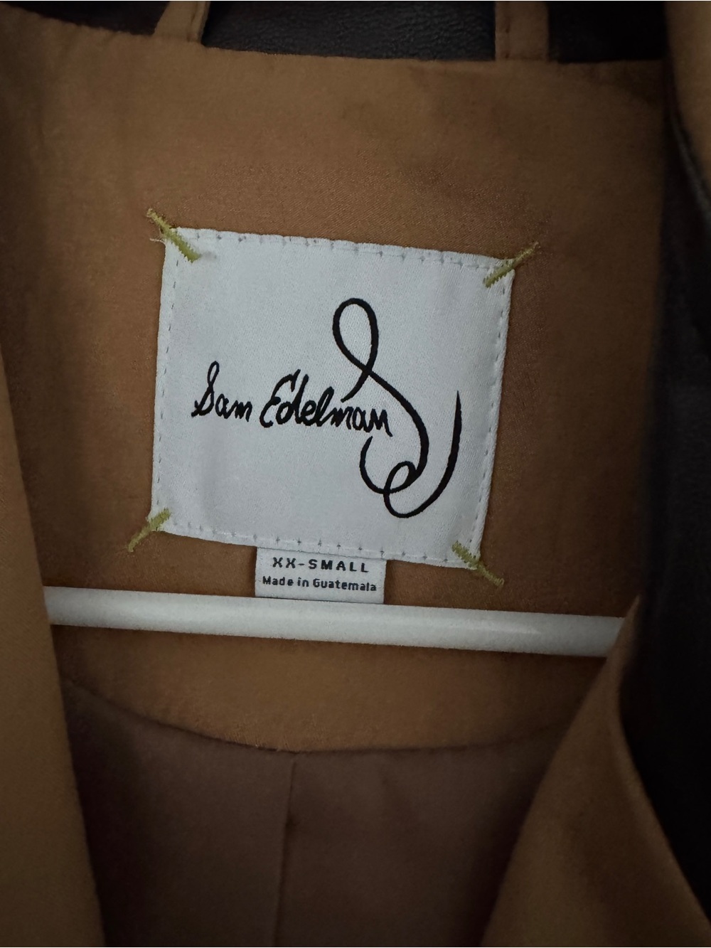 Sam Edelman Camel Coat with Dark Brown Accents - Picture 2 of 2